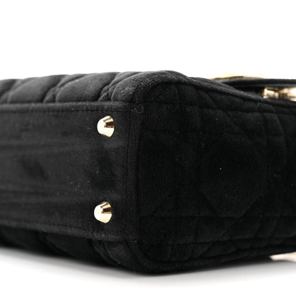 Christian Dior Velvet Mini Lady Dior Black 10 of 12