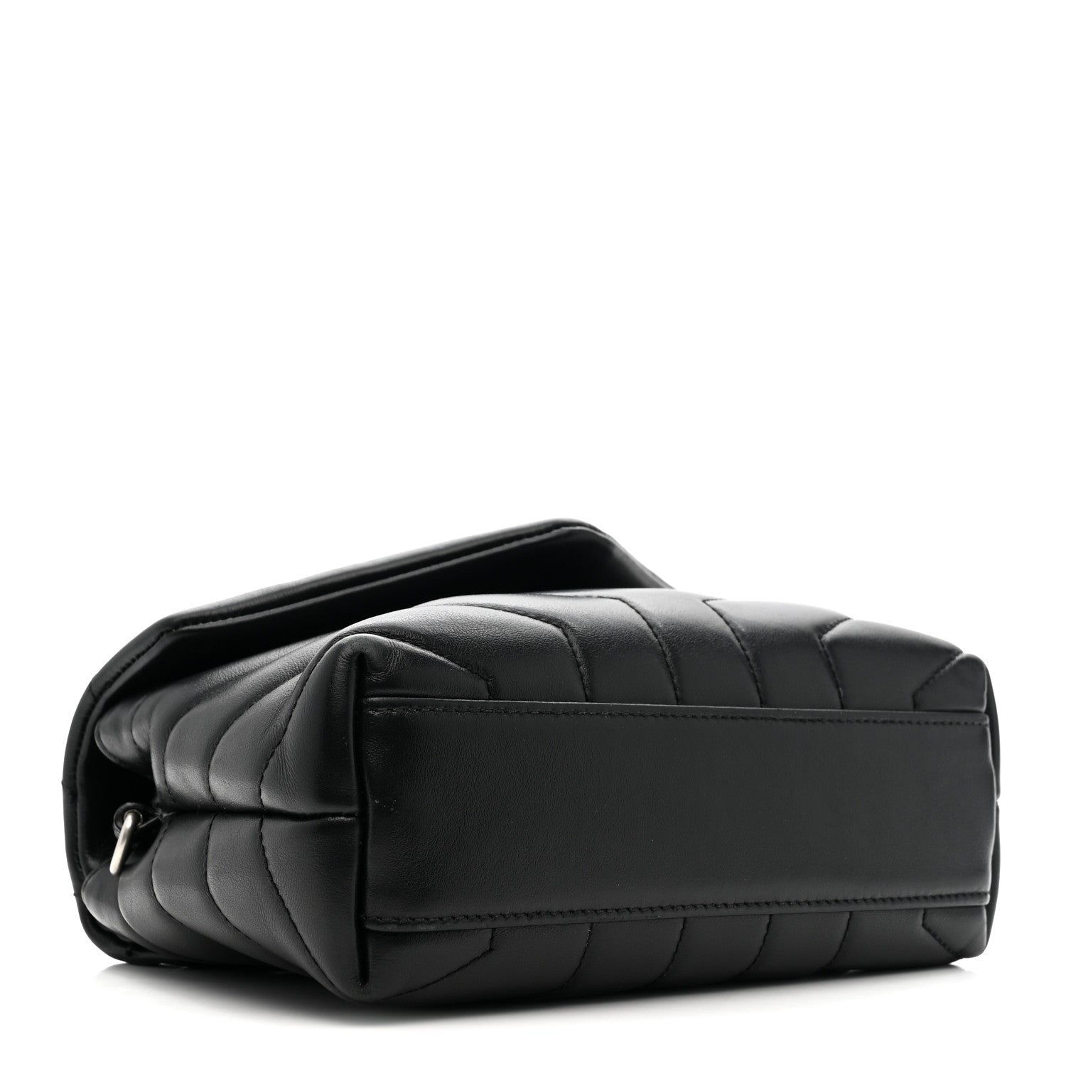Saint Laurent Calfskin Y Quilted Monogram Toy Loulou Crossbody Bag Black 4 of 15