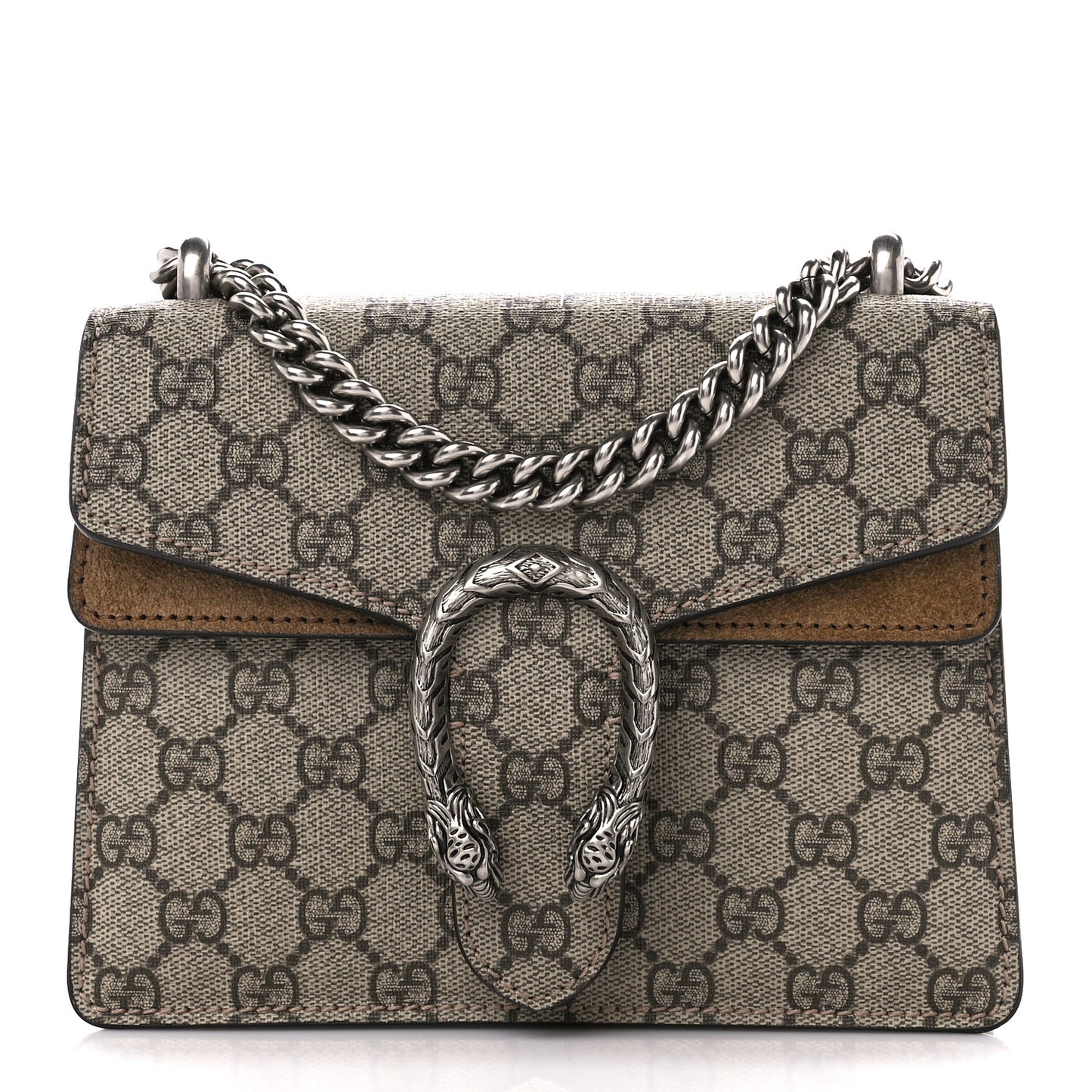 GG Supreme Monogram Mini Dionysus Shoulder Bag Taupe