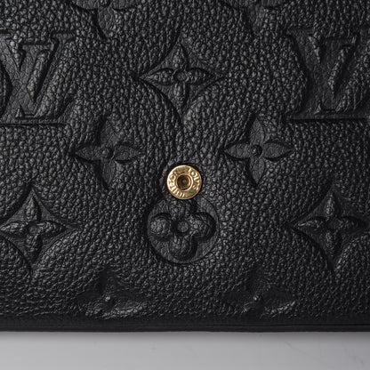 Louis Vuitton Empreinte Pochette Felicie Chain Wallet Black 10 of 13