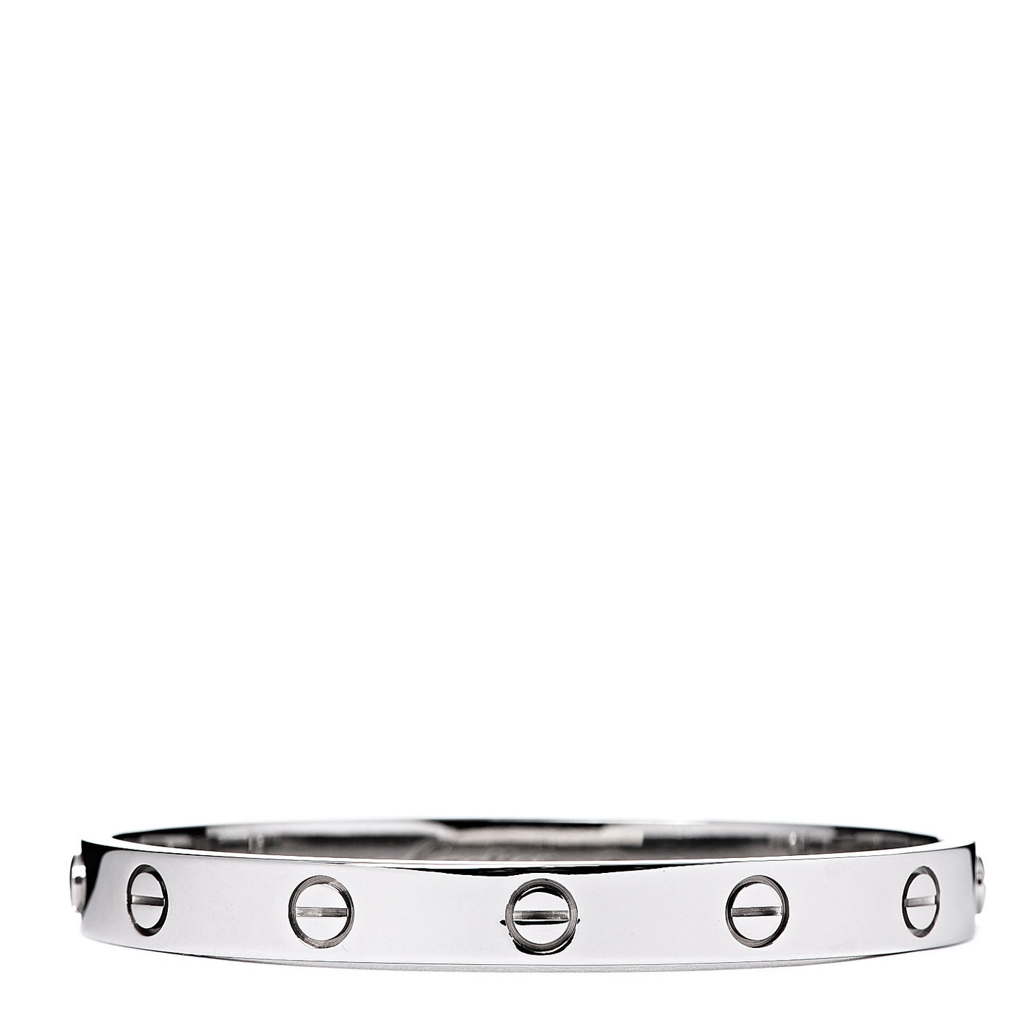 18K White Gold LOVE Bracelet 16