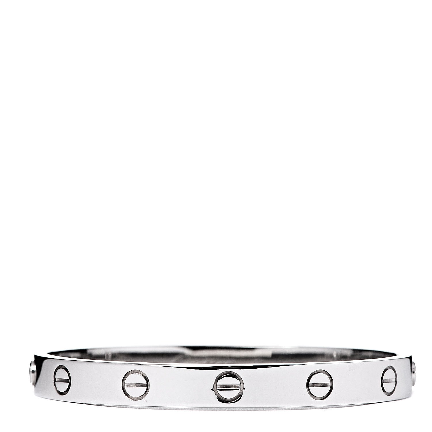 Cartier 18K White Gold LOVE Bracelet 16 1 of 8