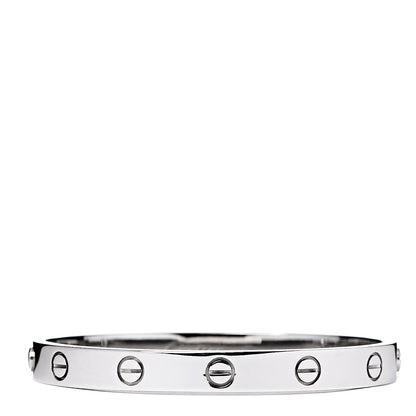 Cartier 18K White Gold LOVE Bracelet 16 1 of 8
