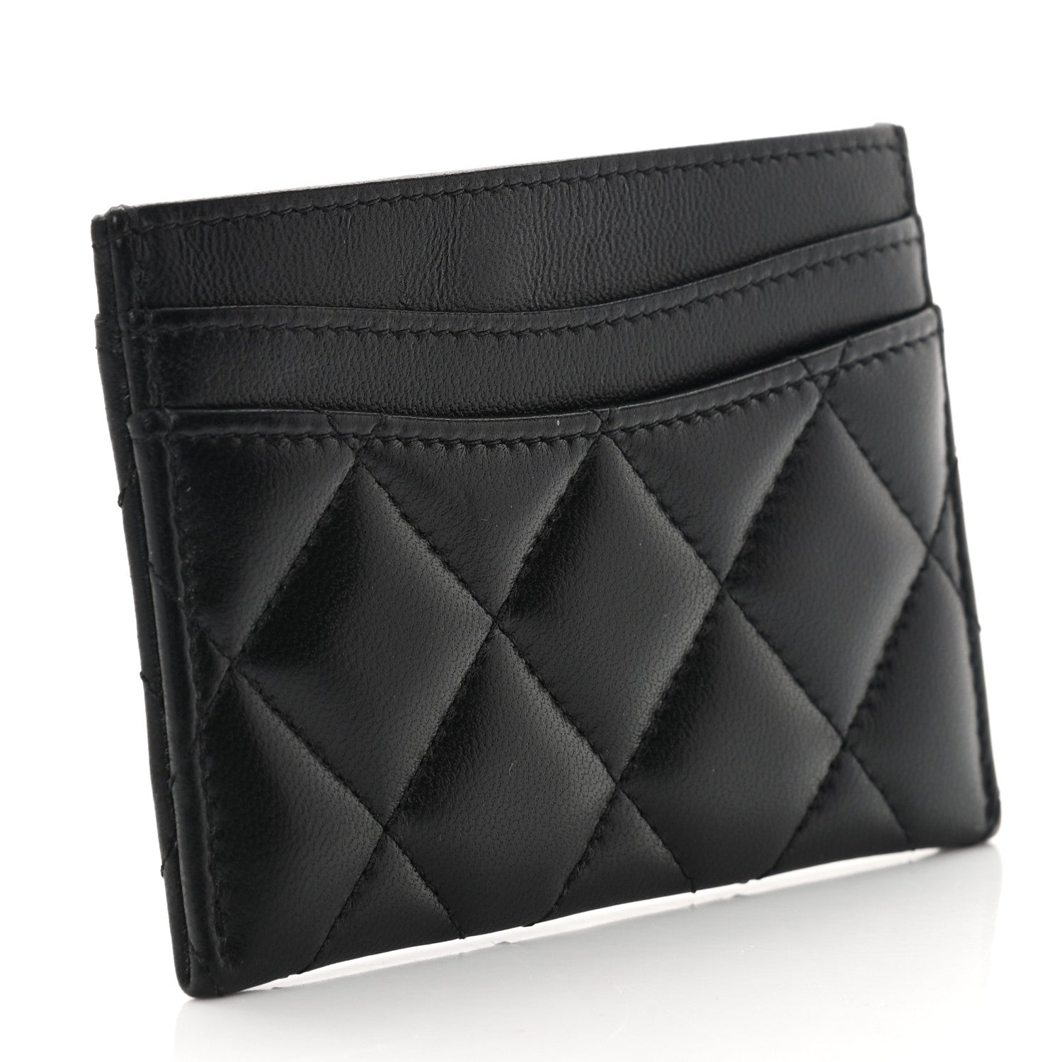 Chanel Lambskin Quilted Card Holder So Black 3 of 10