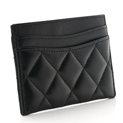 Chanel Lambskin Quilted Card Holder So Black 3 of 10