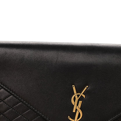 Saint Laurent Lambskin Quilted Monogram Gaby Chain Bag Black 12 of 12