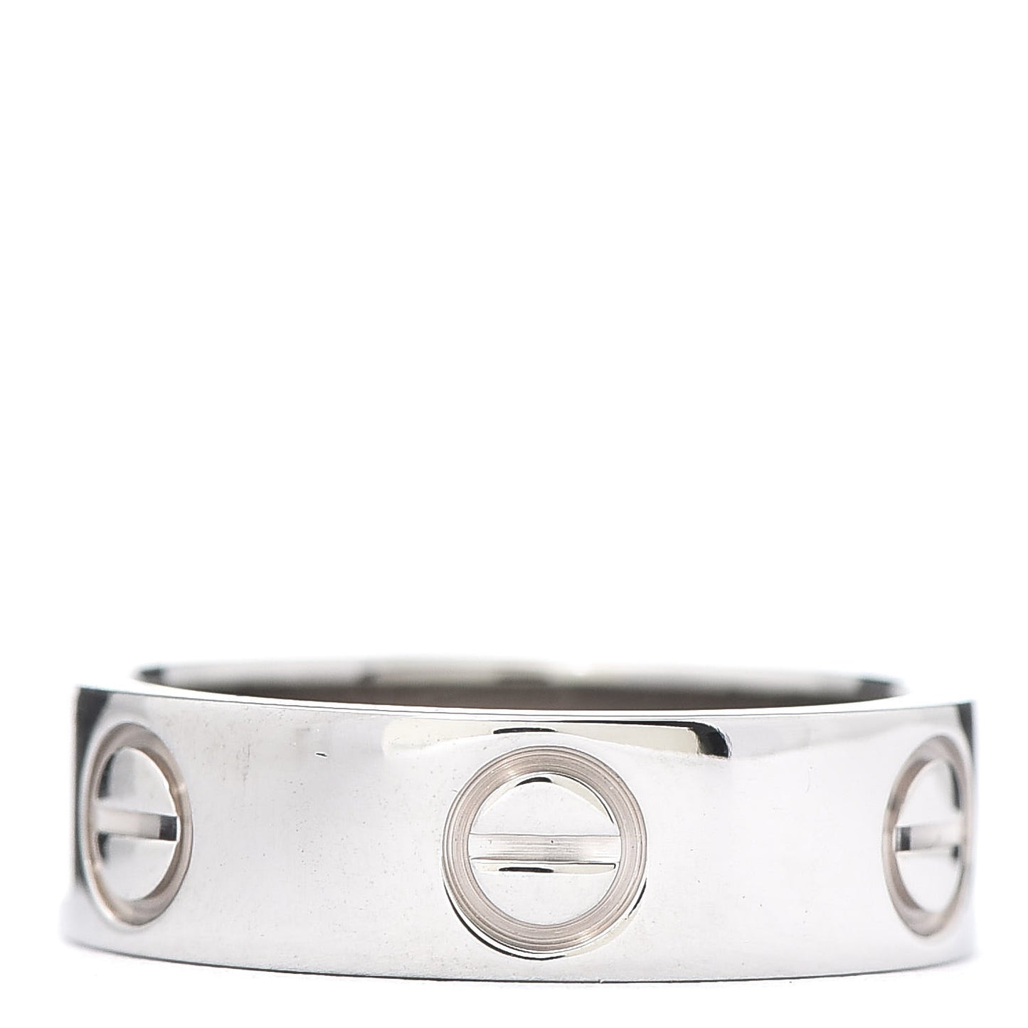 18K White Gold 5.5mm LOVE Ring 49 4.75