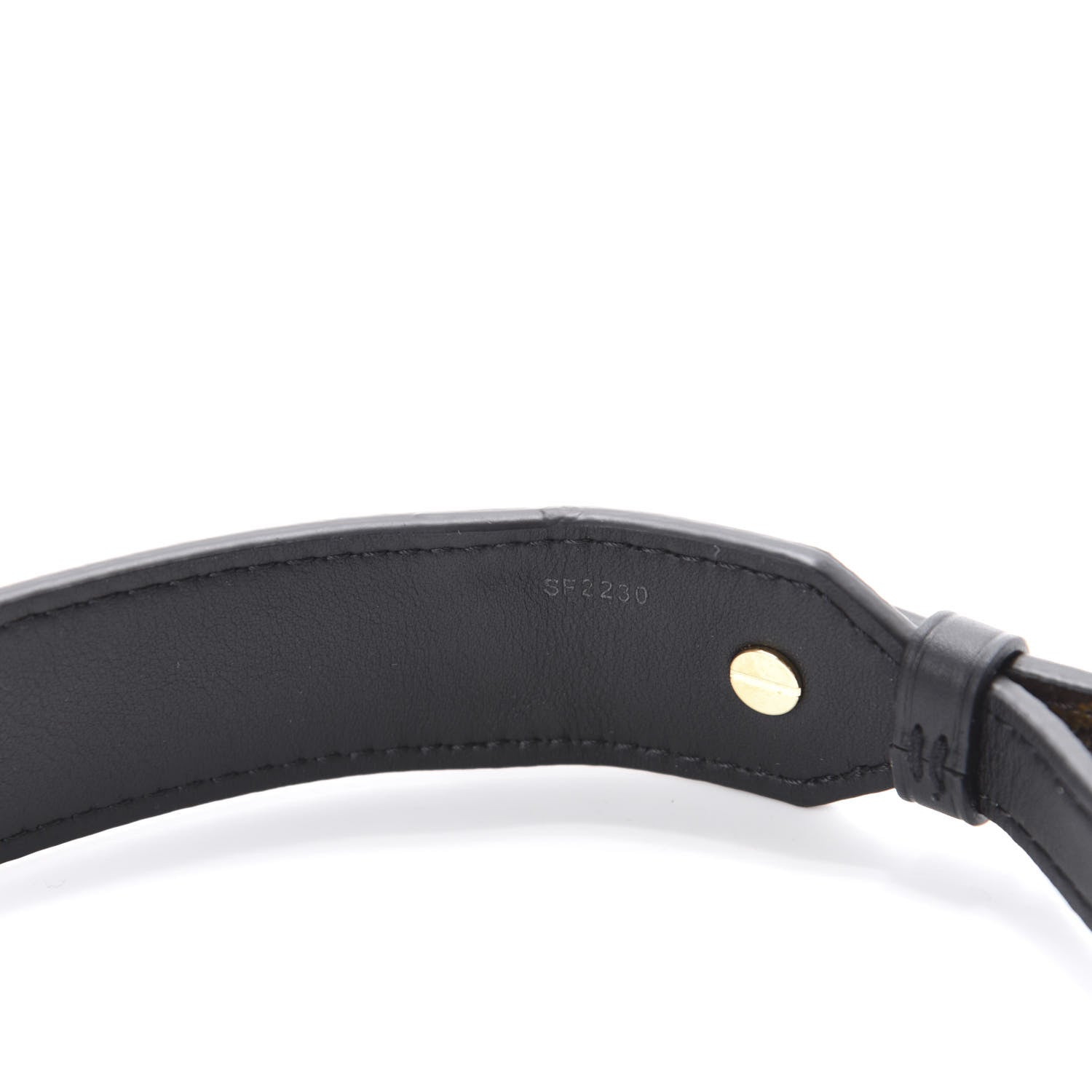 Louis Vuitton Monogram Bandouliere Shoulder Strap XL Black 4 of 5