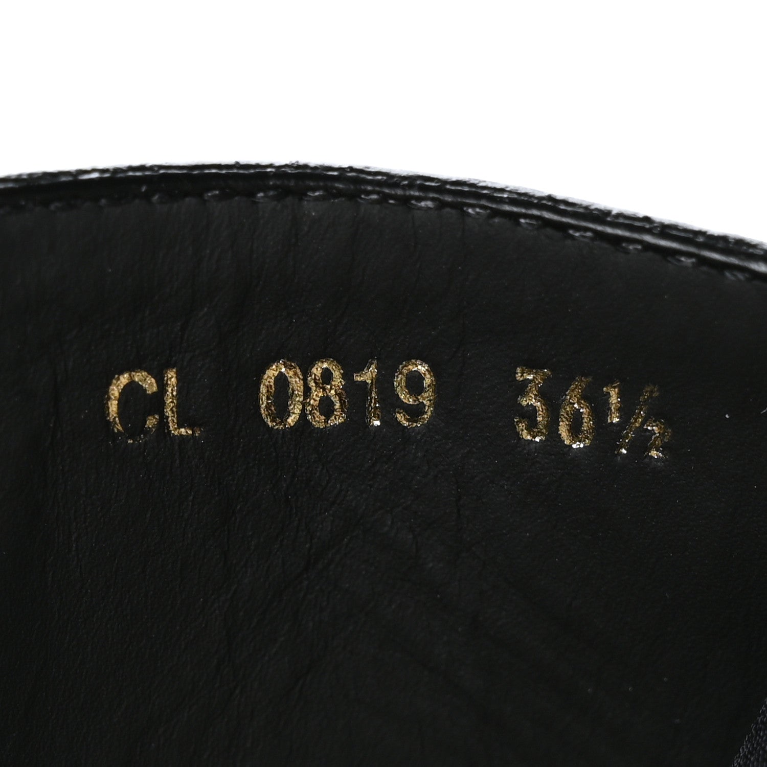 Christian Dior Calfskin Ground Low Boot 36.5 Black 7 of 8