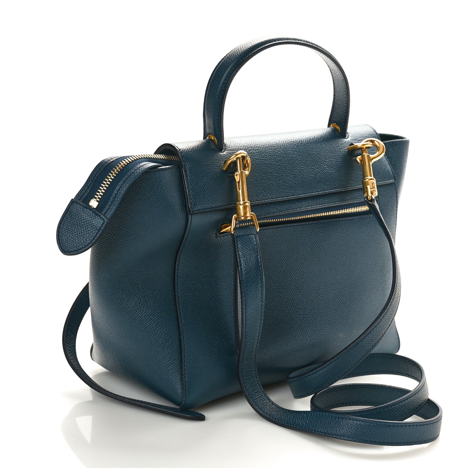 Celine Baby Grained Calfskin Micro Belt Bag Deepsea 3 of 9