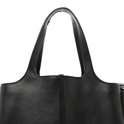 Celine Supple Natural Calfskin Medium Tri-Fold Bag Black 5 of 13