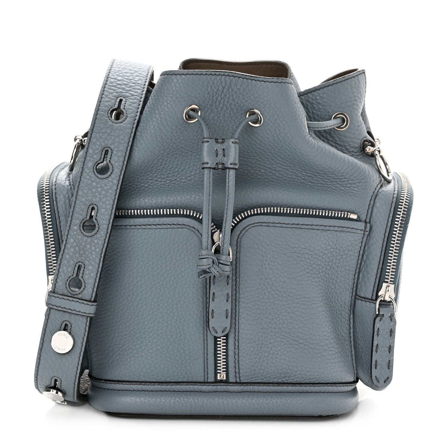 Cuoio Romano Selleria F is Fendi Grande Mon Tresor Pocket Bucket Bag Nube