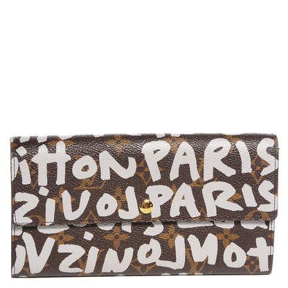 Louis Vuitton Monogram Graffiti Porte-Monnaie Wallet Silver 1 of 8
