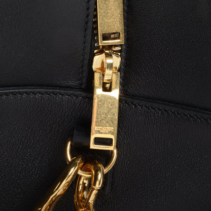 Saint Laurent Smooth Calfskin Medium Monogram Cabas Black 9 of 10