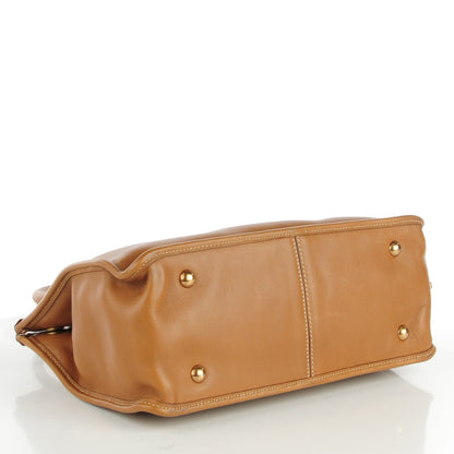 Prada City Calf Double Zip Tote Cannella 4 of 8