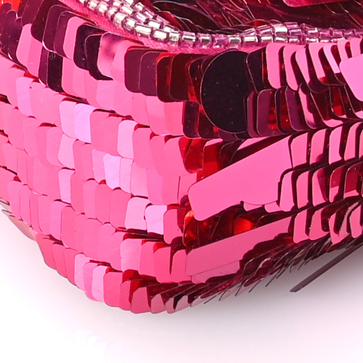 Fendi Sequin Paillettes Vitello Grace Sex and the City Mini Baguette Ciclamino Pilar 10 of 13