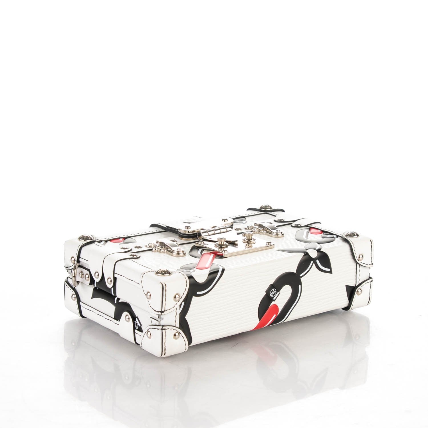 Louis Vuitton Epi Petite Malle White 4 of 7