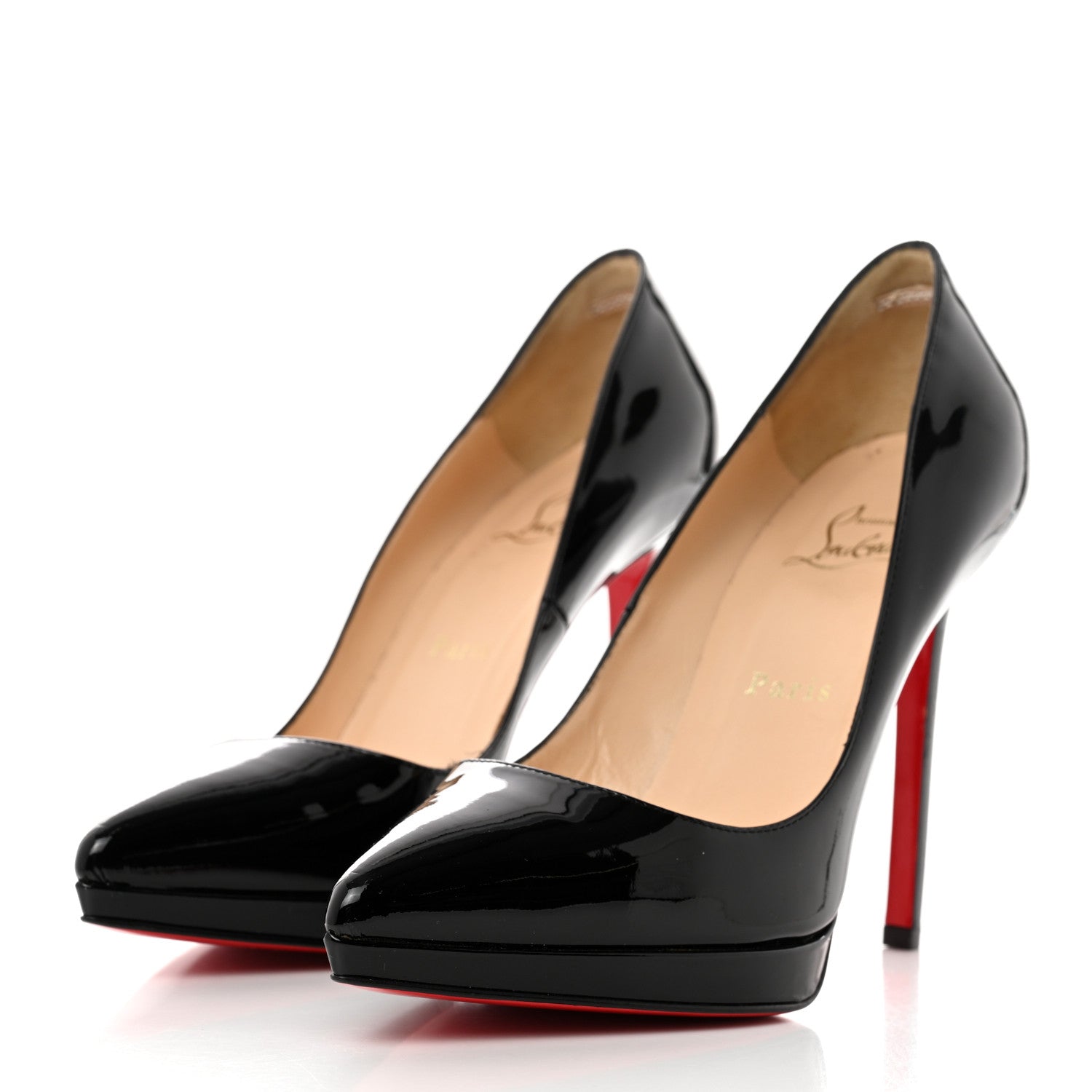 Christian Louboutin Patent Pigalle Plato 120 Pumps 37.5 Black 3 of 8