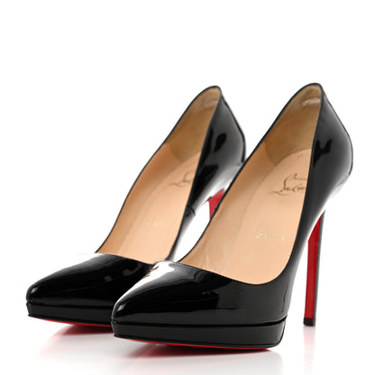 Christian Louboutin Patent Pigalle Plato 120 Pumps 37.5 Black 3 of 8