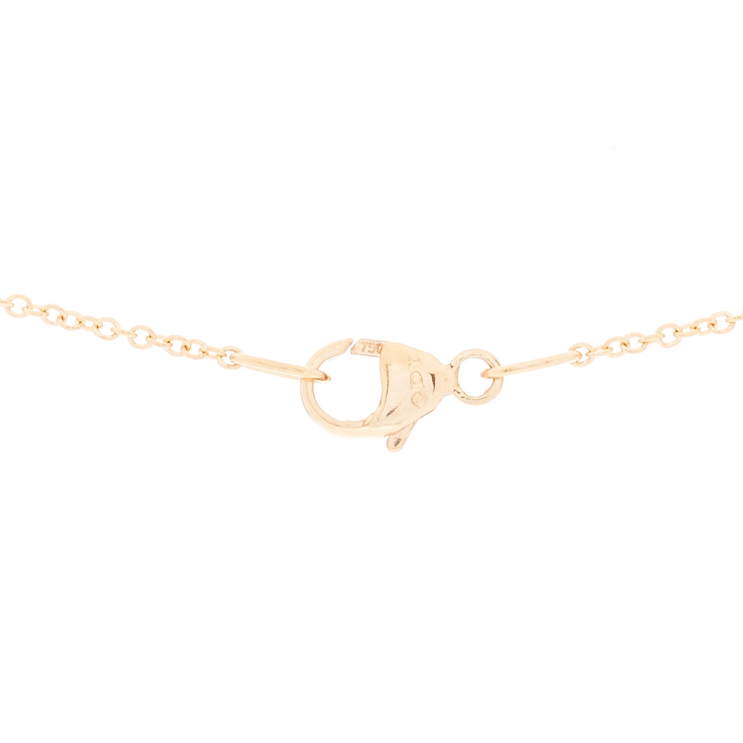 David Yurman 18K Rose Gold Pink Sapphire Cable Collectibles Pave Charm Pendant Necklace 4 of 7