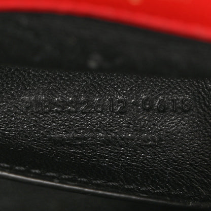 Saint Laurent Lambskin Matelasse Monogram Medium Vicky Chain Bag Rouge Eros 7 of 15