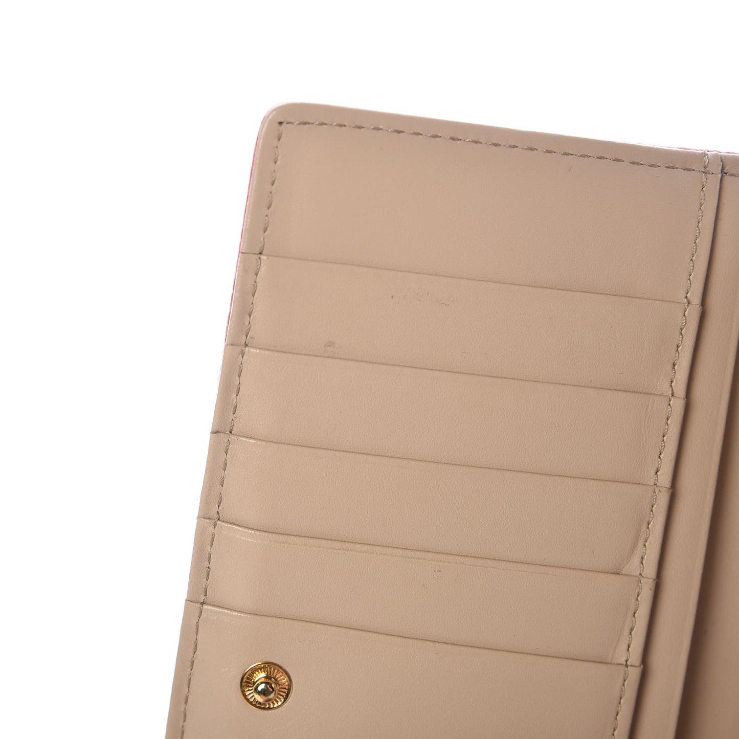 Visetos Lizard Continental Flap Wallet Pink Beige