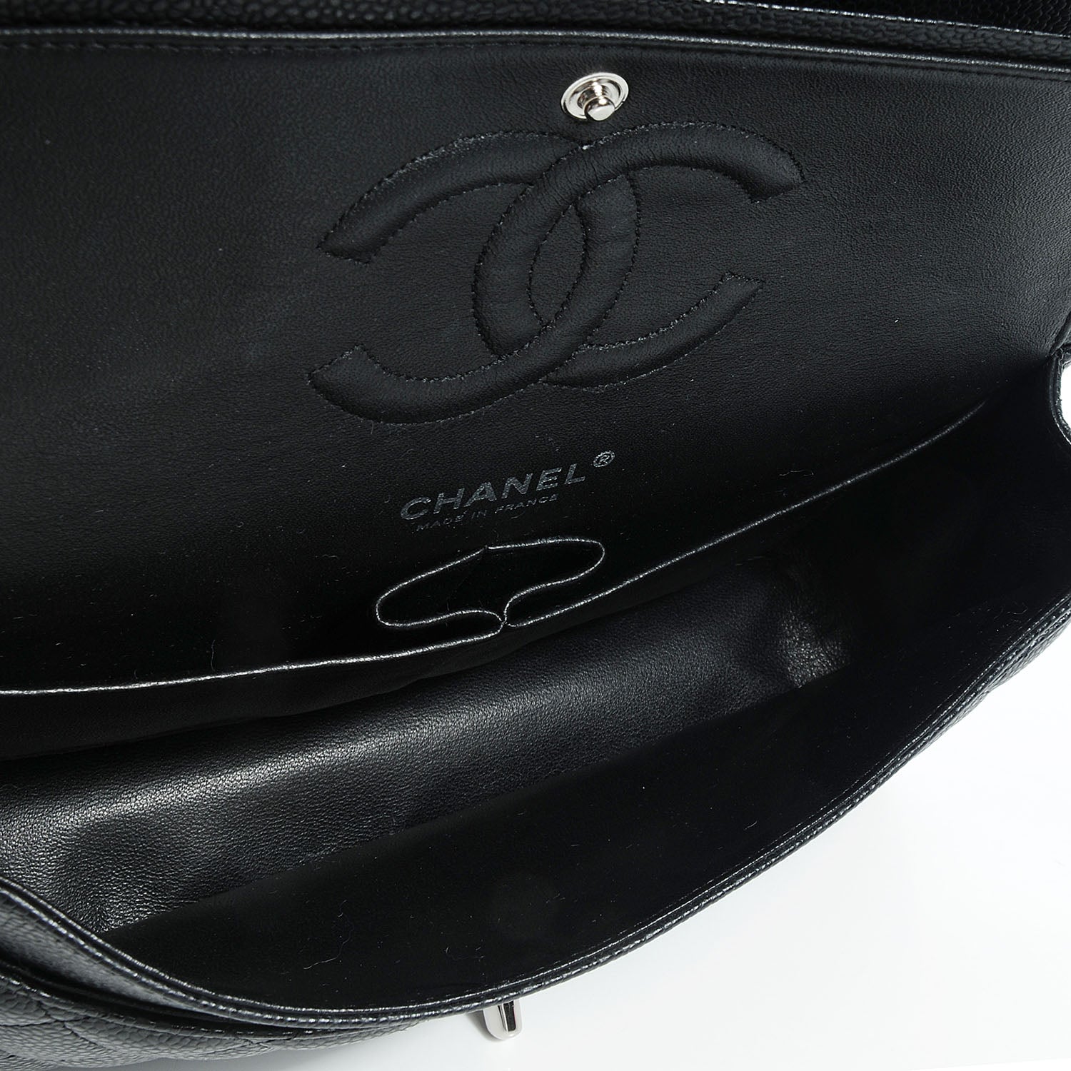 Chanel Caviar Quilted Medium Double Flap Black 5 of 9