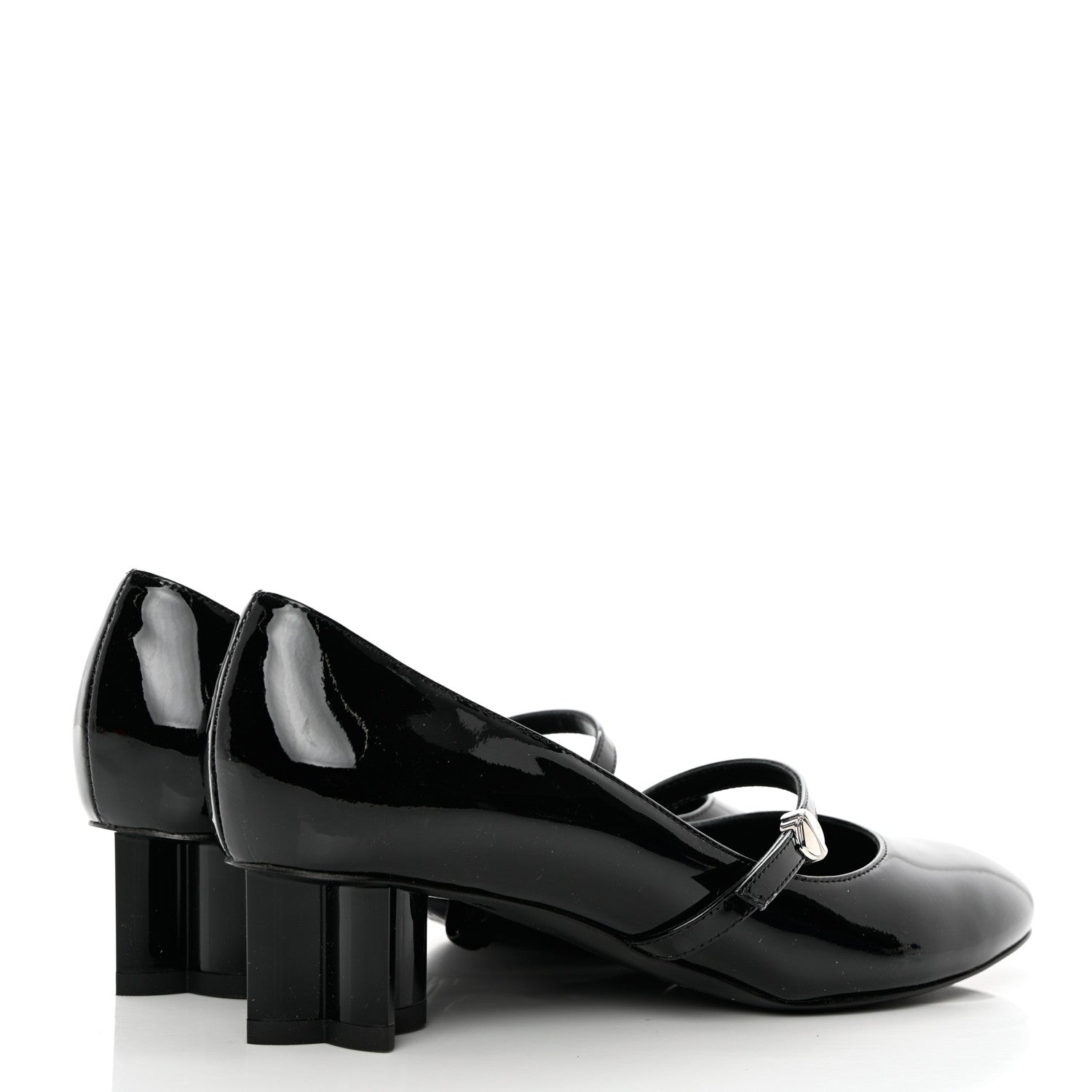 Louis Vuitton Patent Uniformes Silhouette 40mm Pumps 36 Black 4 of 9