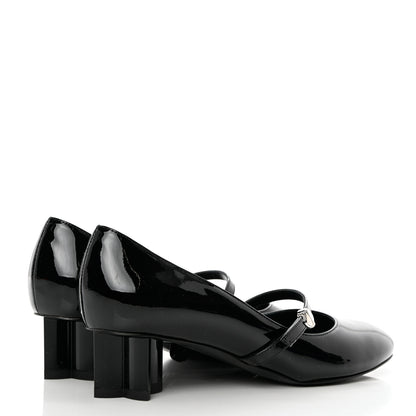 Louis Vuitton Patent Uniformes Silhouette 40mm Pumps 36 Black 4 of 9