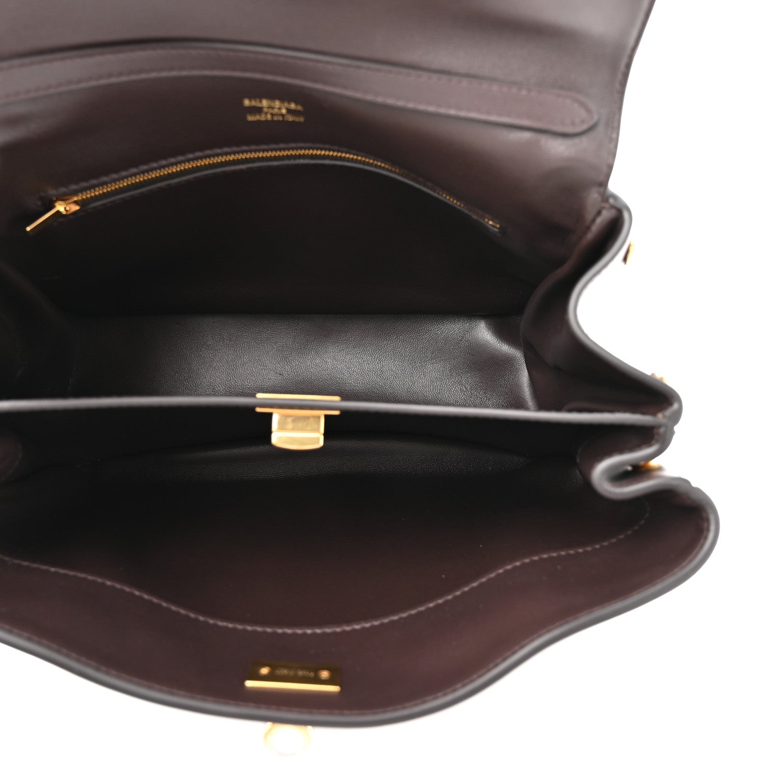 Balenciaga Natural Smooth Calfskin Small Rodeo Top Handle Handbag Espresso 5 of 10