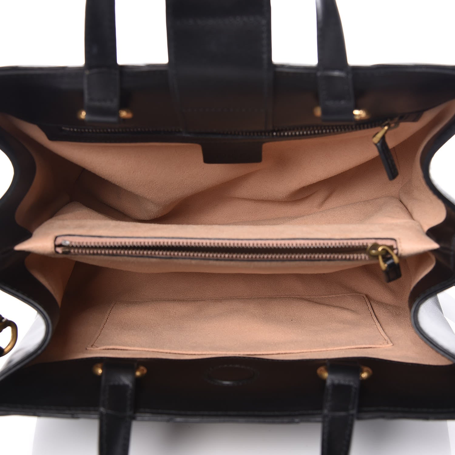 Gucci Calfskin Matelasse Small GG Marmont Tote Black 5 of 9