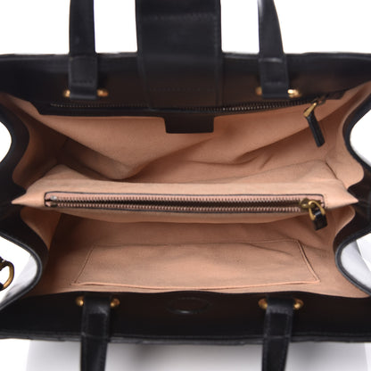 Gucci Calfskin Matelasse Small GG Marmont Tote Black 5 of 9