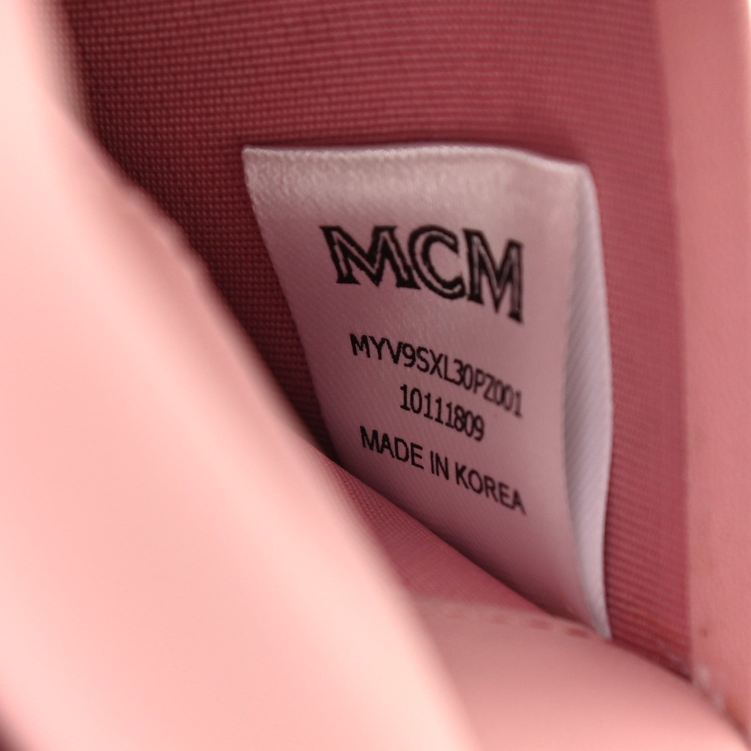 MCM Visetos Bunny Passport Holder Soft Pink 7 of 7