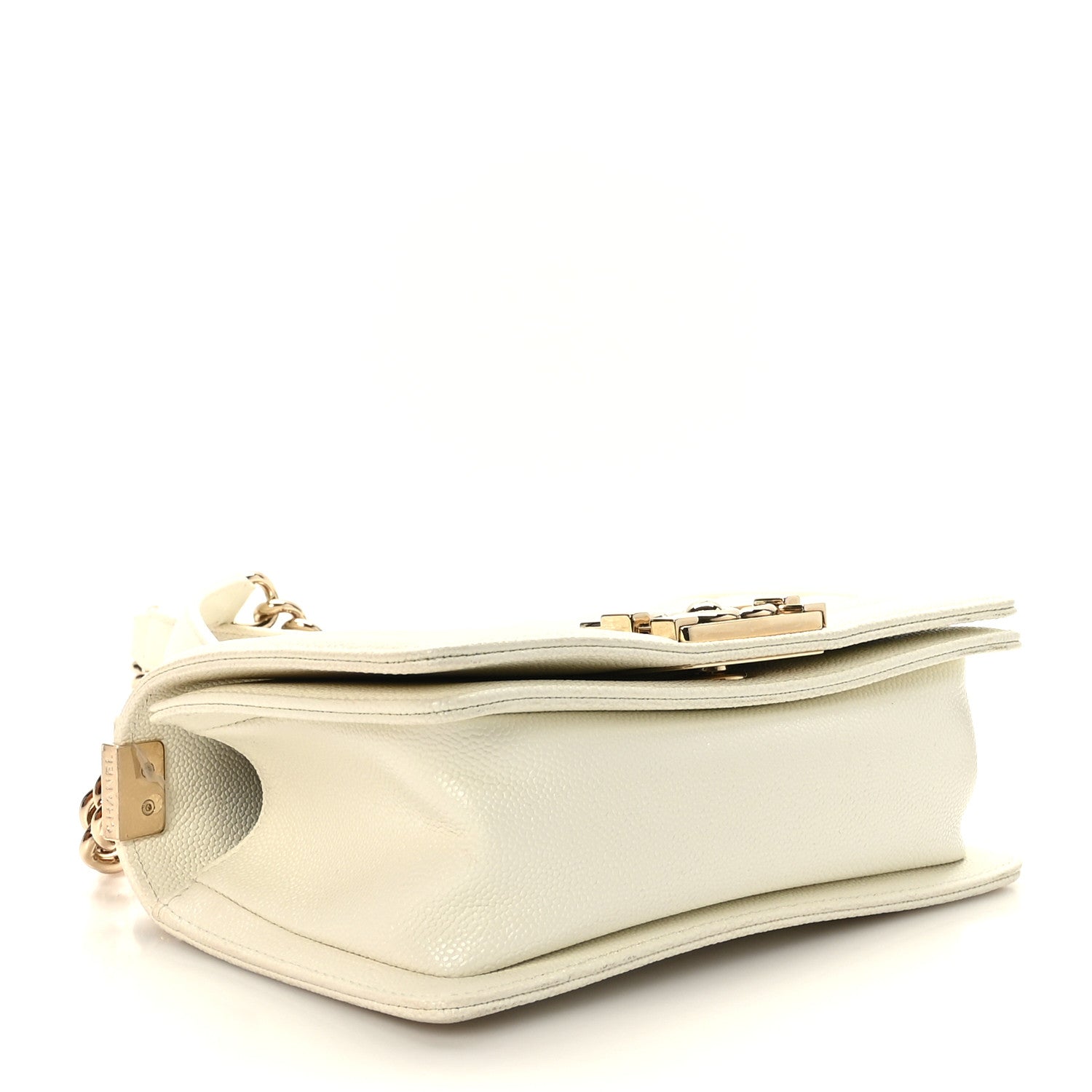 Chanel Caviar Quilted Small Boy Flap White 4 of 10
