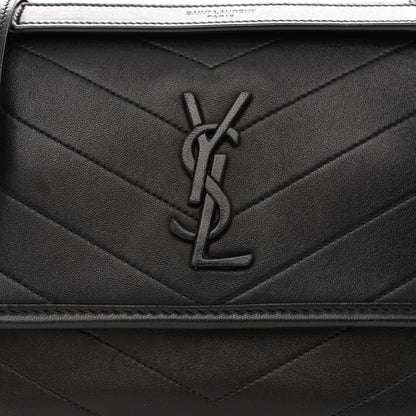 Saint Laurent Lambskin Matelasse Monogram Baby Niki Chain Satchel Black 8 of 10