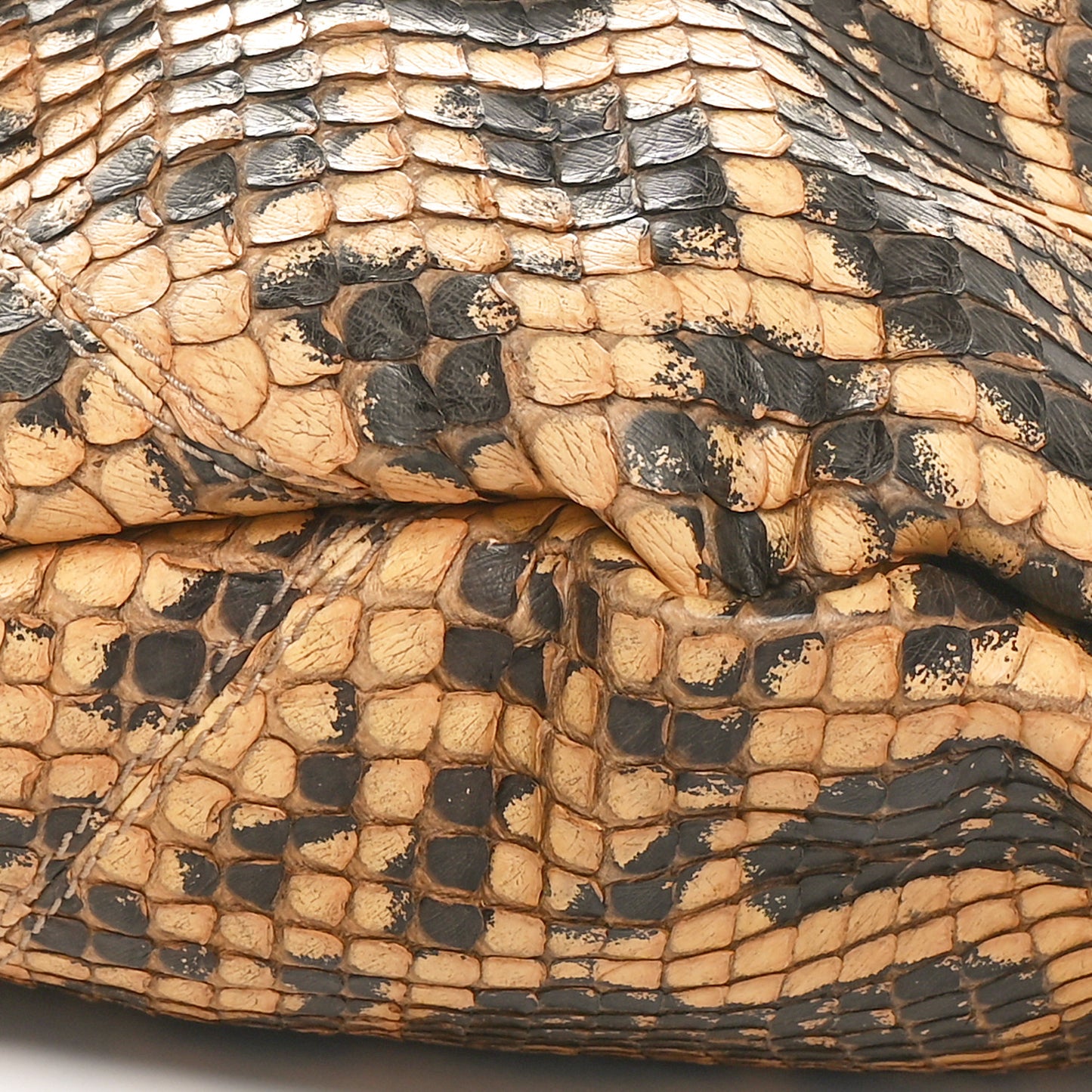 Snakeskin Medium Sienna Hobo Brown Multicolor
