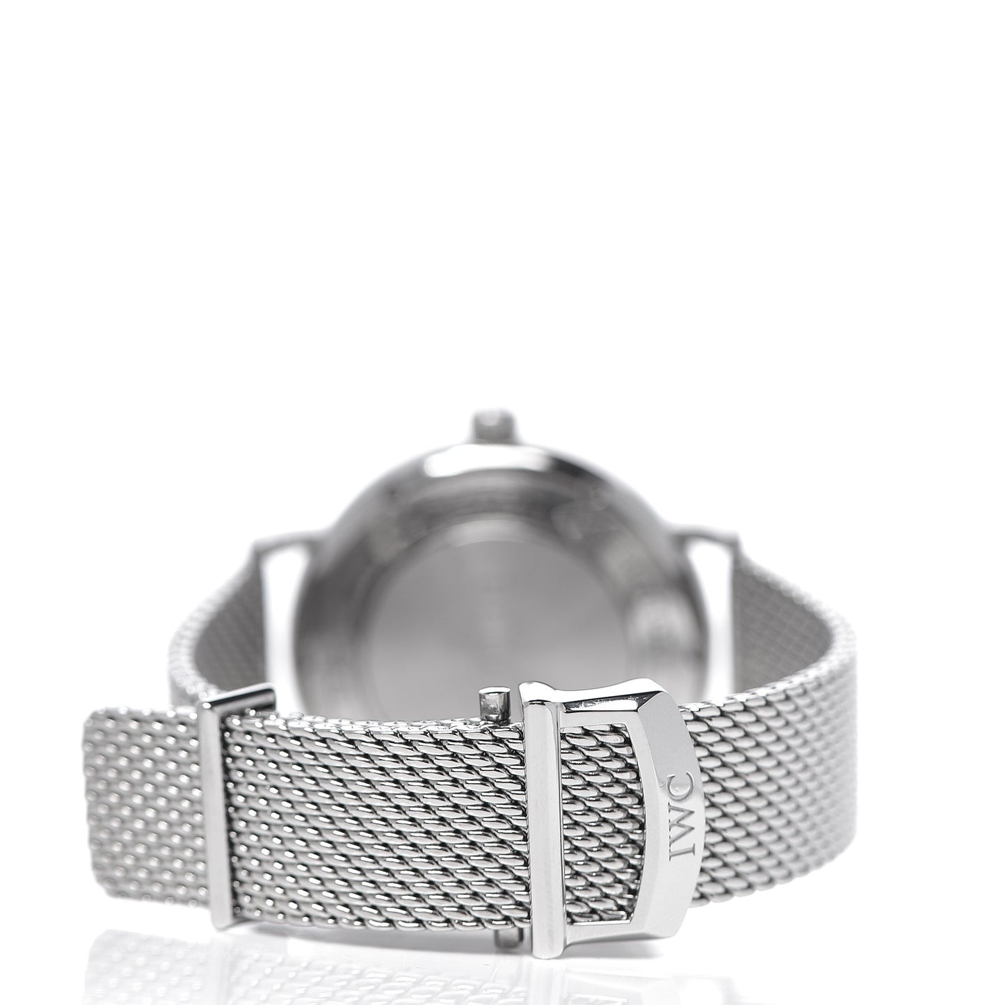 Stainless Steel Diamond 37mm Portofino Automatic Watch Grey IW458110
