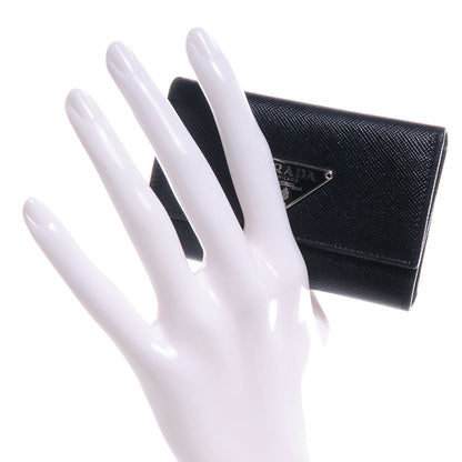 Prada Saffiano Metal 6 Key Holder Black 2 of 8