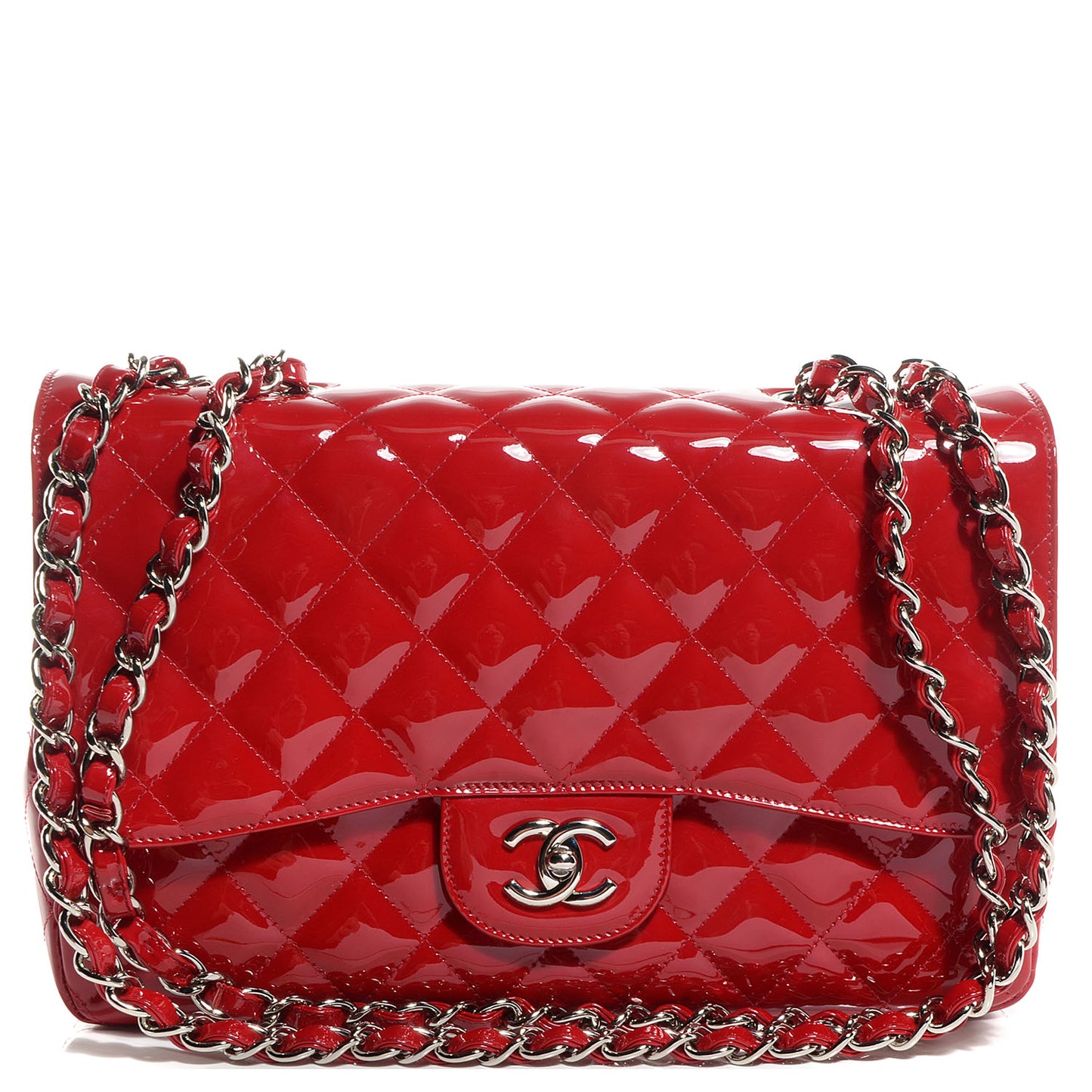 Patent Jumbo Single Flap Red