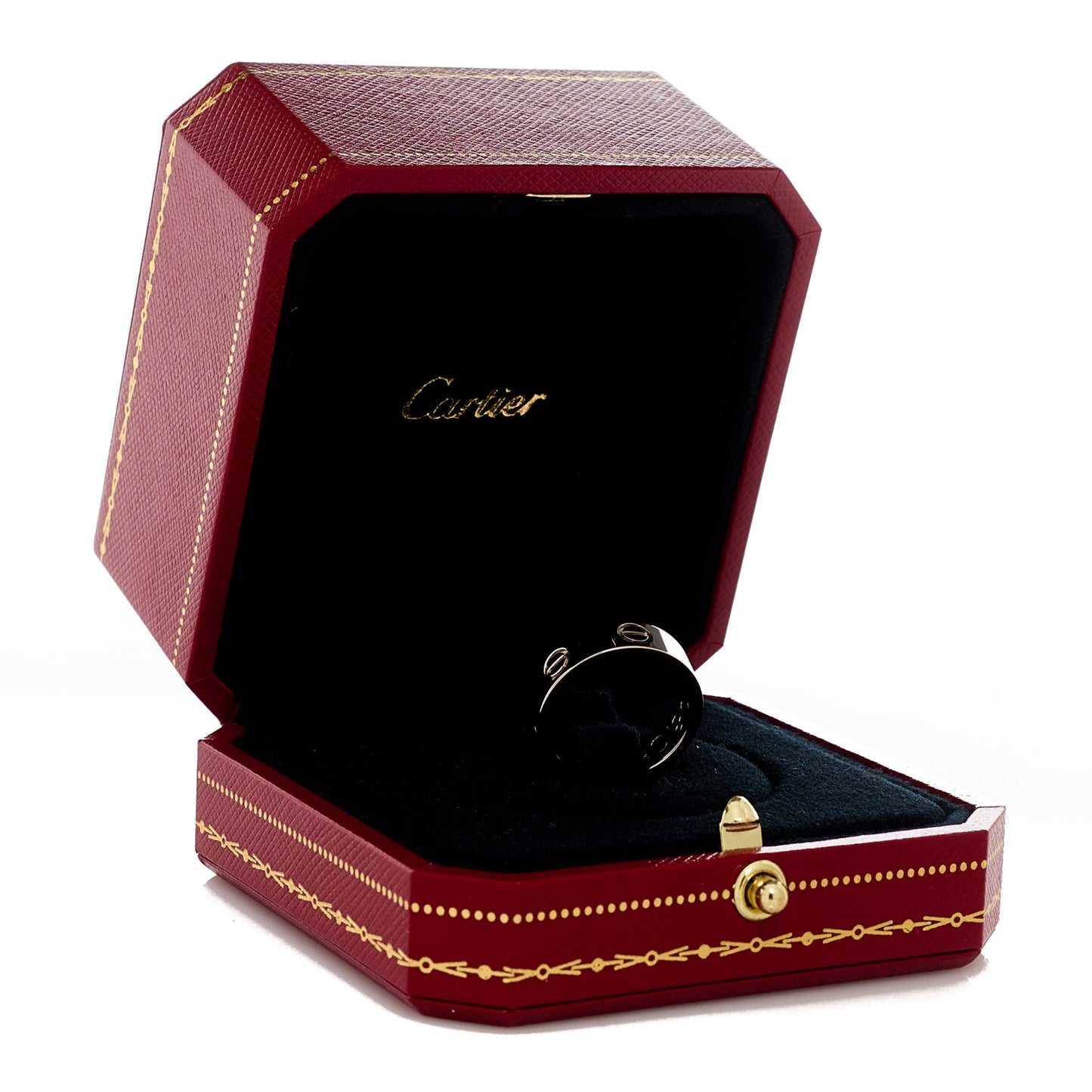 18K White Gold 5.5mm LOVE Ring 52 6
