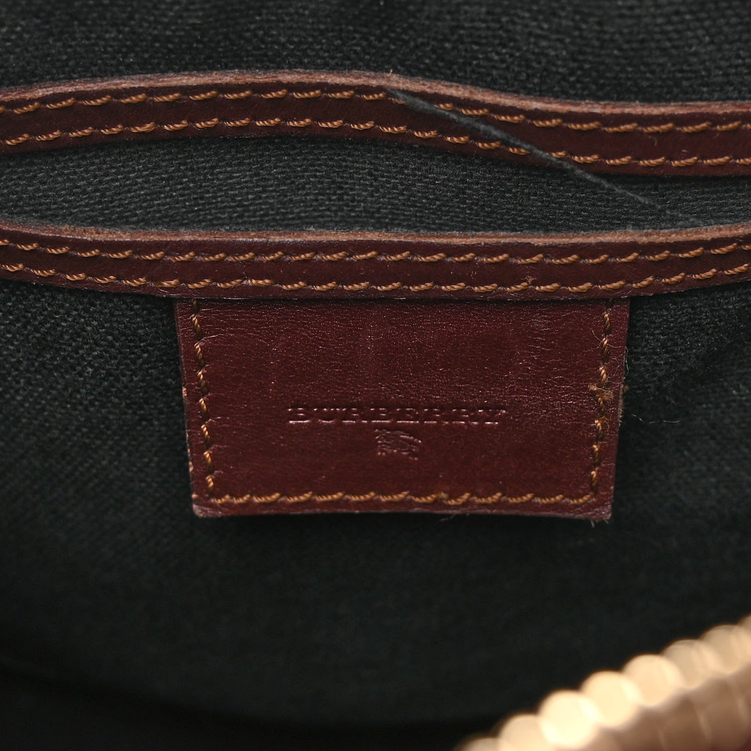 Burberry Haymarket Check Studded Bowler Brown 5 of 12