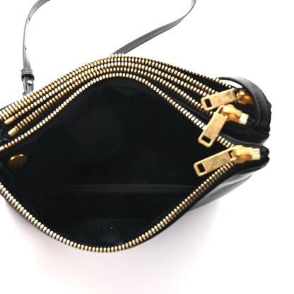 Celine Lambskin Small Trio Crossbody Bag Black 6 of 10