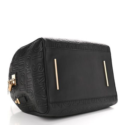 Louis Vuitton Calfskin Embossed Speedy Cube 30 Black 3 of 10