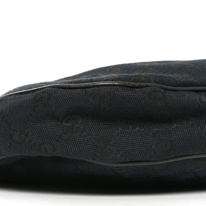 Gucci Monogram Medium Half Moon Hobo Black 9 of 10