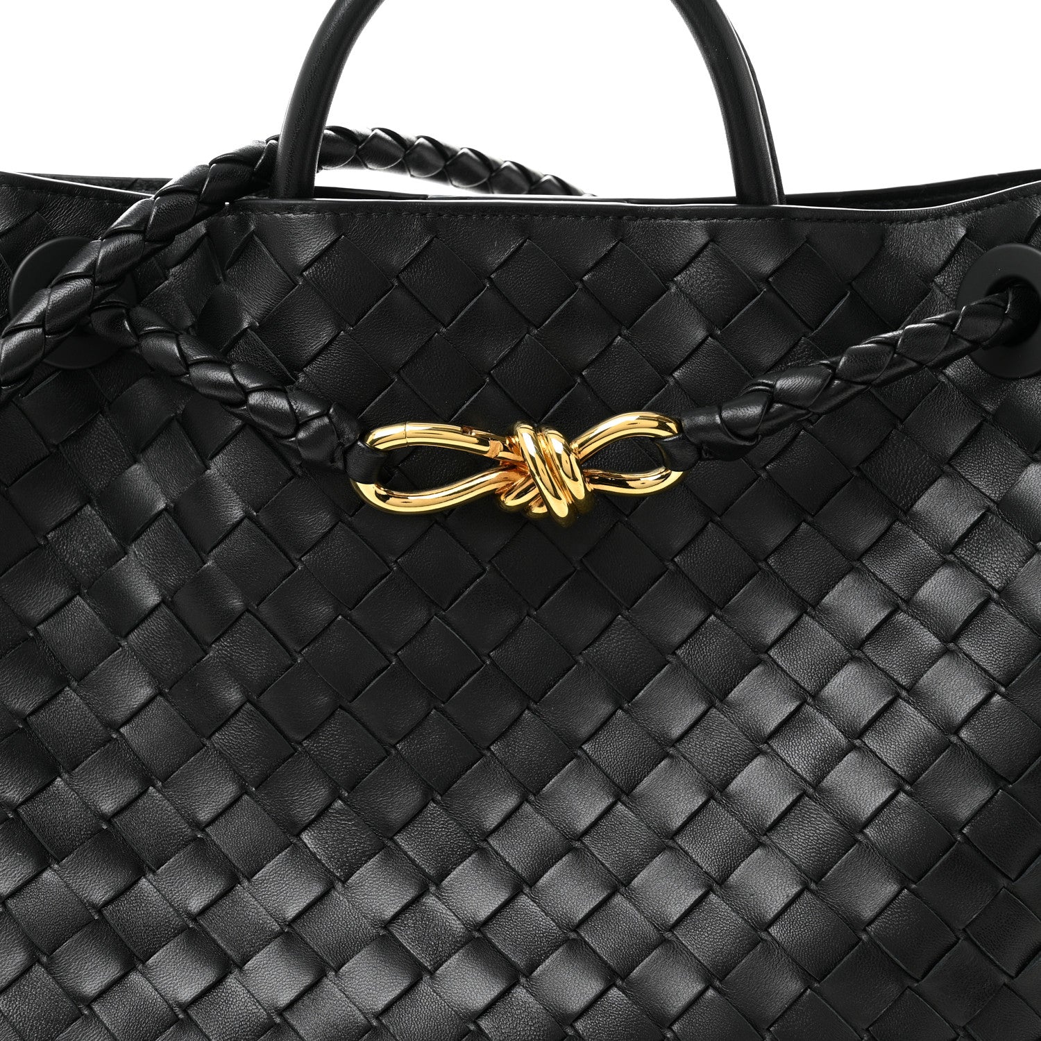 Bottega Veneta Nappa Intrecciato Medium Andiamo Shoulder Bag Black 7 of 9
