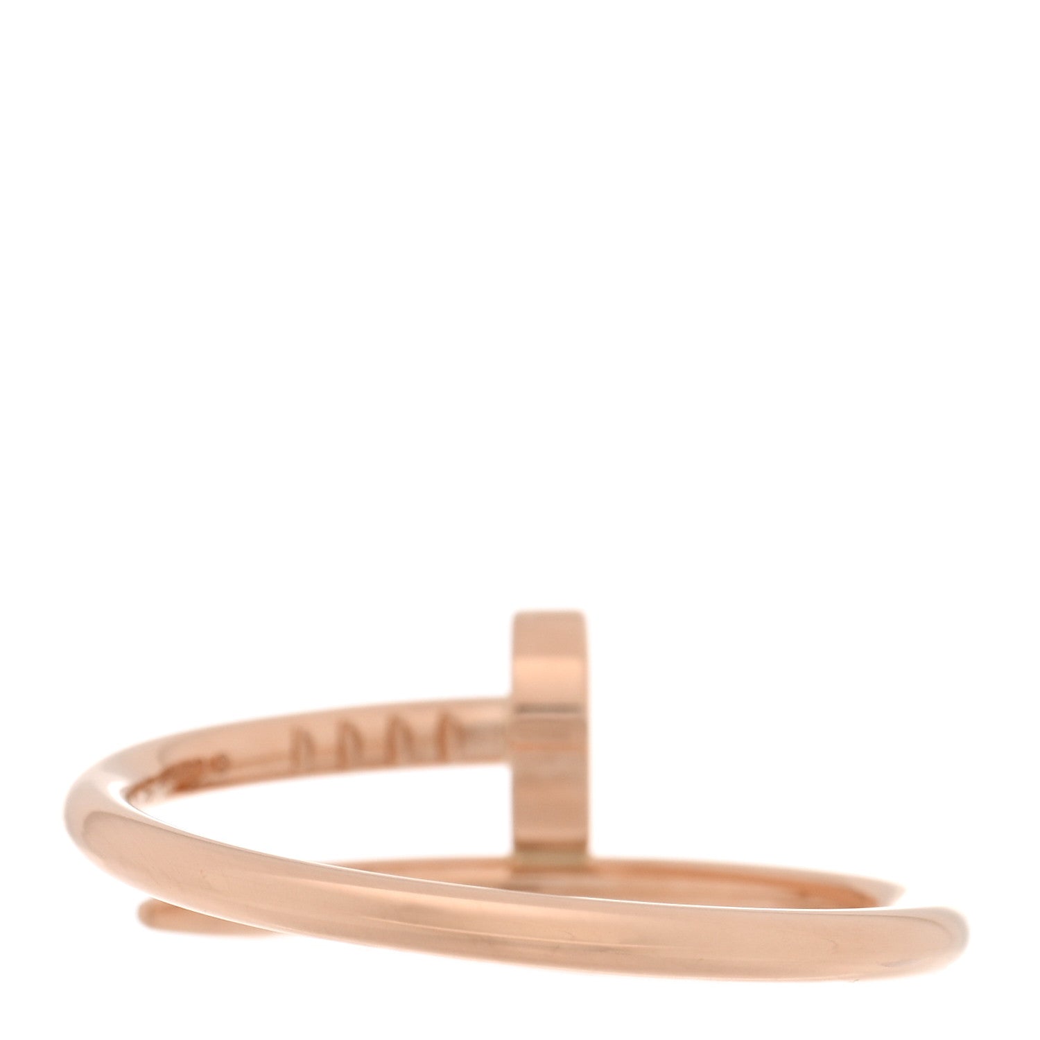 Cartier 18K Pink Gold Small Juste Un Clou Ring 54 6.75 3 of 5