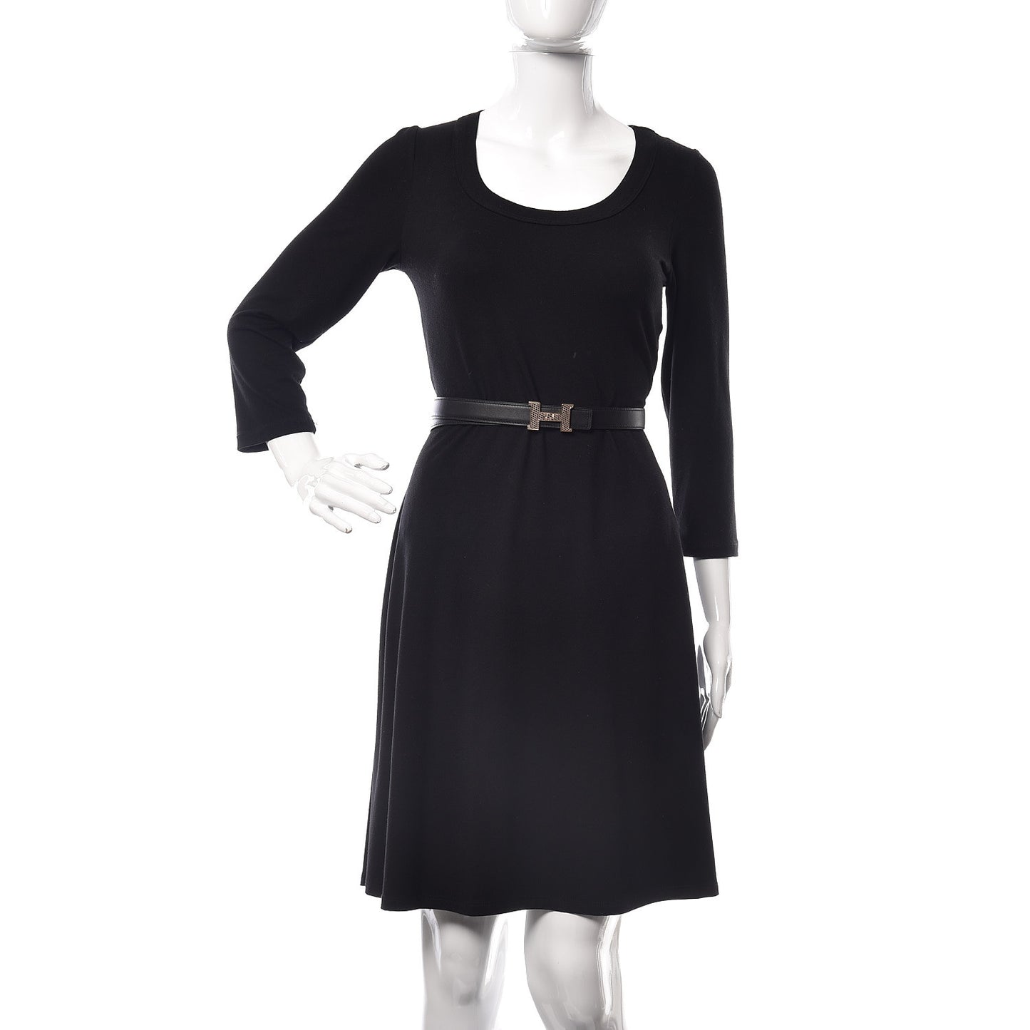 Epsom Swift Lizard 24mm Mini Constance H Belt 80 Black Gold Ombre