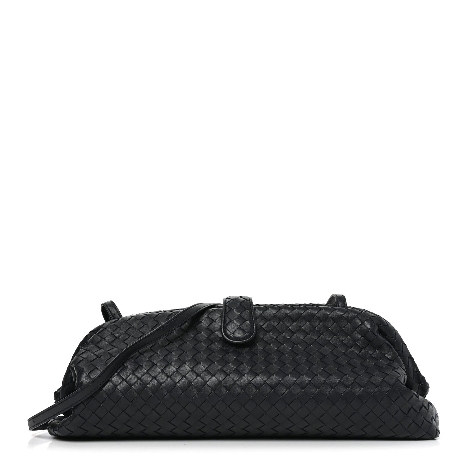 Bottega Veneta Nappa Intrecciato The Lauren 1979 Clutch Midnight 1 of 12