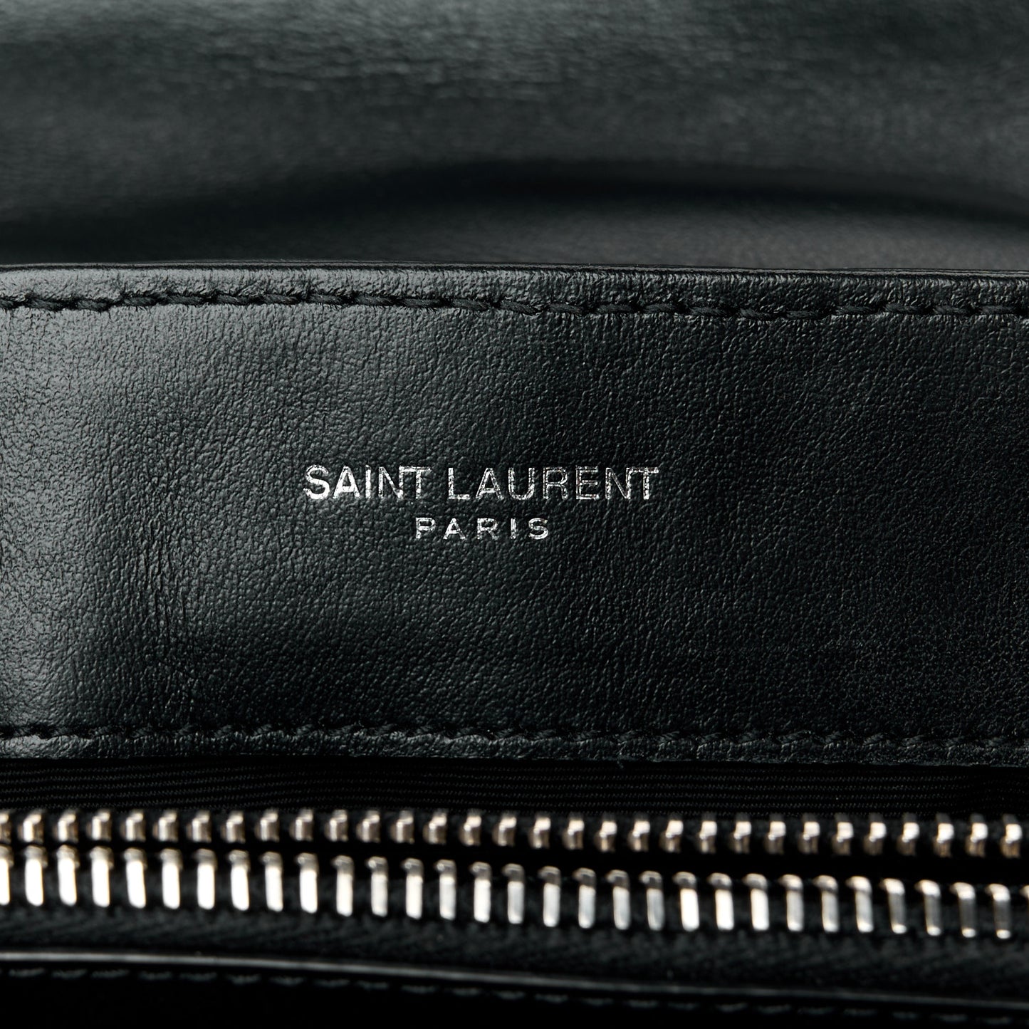 Calfskin Y Quilted Monogram Small Loulou Chain Satchel Black