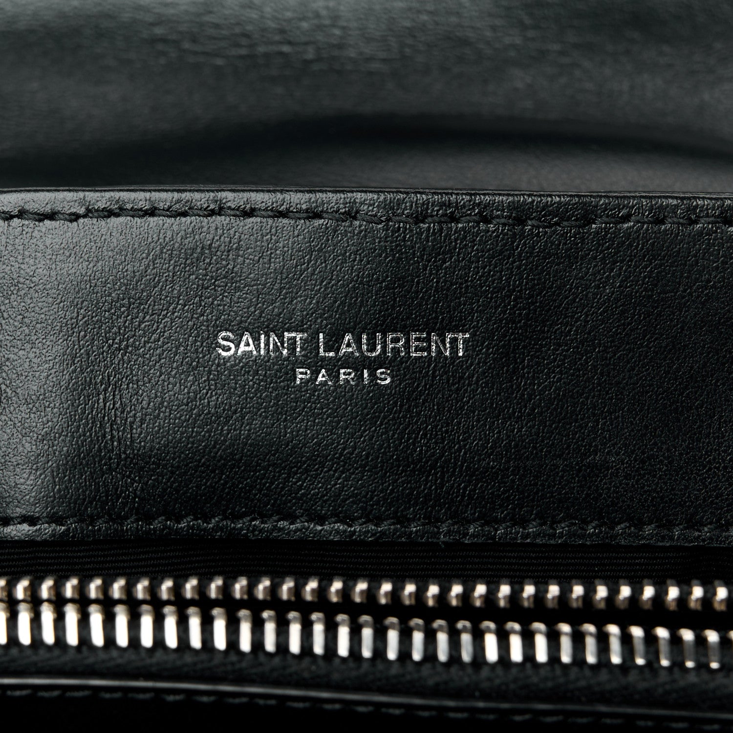 Saint Laurent Calfskin Y Quilted Monogram Small Loulou Chain Satchel Black 6 of 11